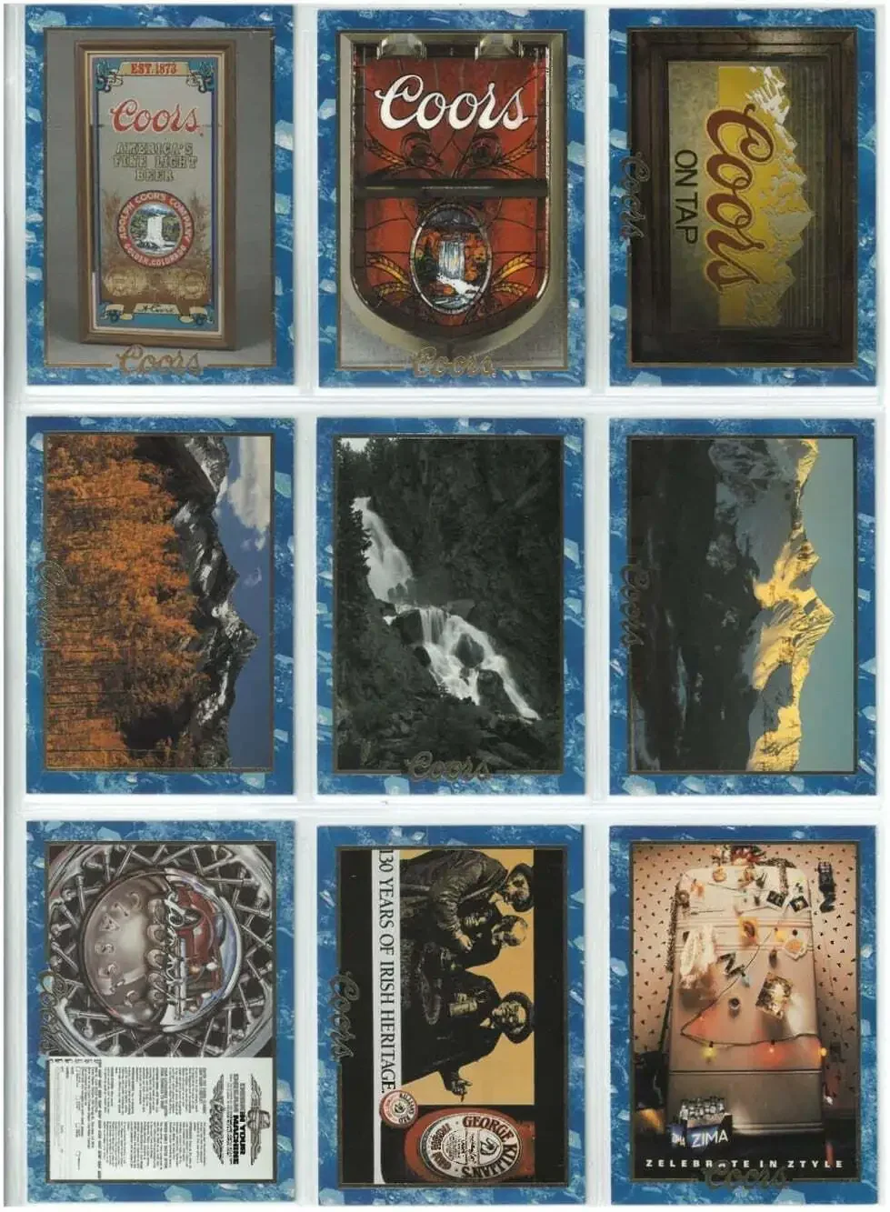 1995 Coors Beer Collectors Cards Complete Set 1‐100 See Pics Plus Checklist